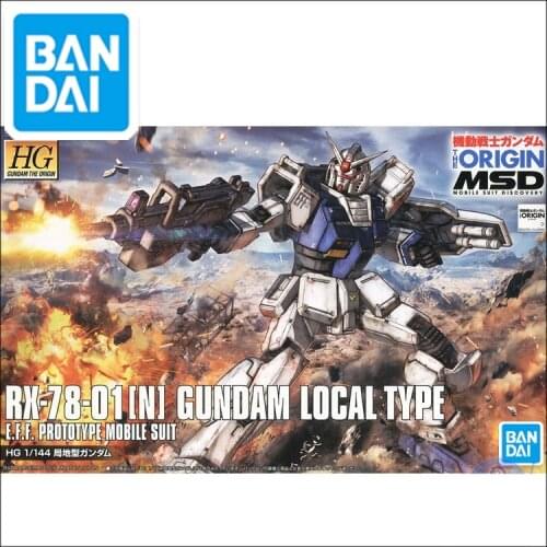 Original Gundam HG 1/144 Model RX-78-01[N] GUNDAM FSD LOCAL TYPE Mobile Suit THE ORIGIN GTO Assemble Model Action Figures