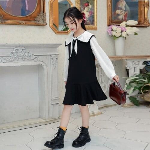 Girls' dresses autumn 2020 new girls' clothes for autumn and winter