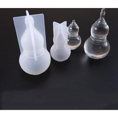 1 PCS Translucent Drops Of Glue Gourd Silicone Mold DIY Jewelry Making Tool Moulds UV Epoxy Resin Decorative Craft