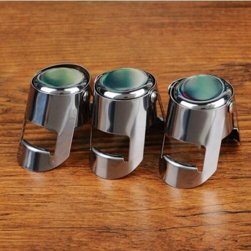 1PC Wine Stopper Stainless Steel Liquor Spirit Pourer Fast Flow Wine Champagne Bottle Cap Stopper High Quality OK 0375