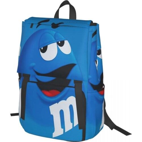 M & Ms Chocolate Candy Backpack for Girls Boys Travel RucksackBackpacks for Teenage school bag