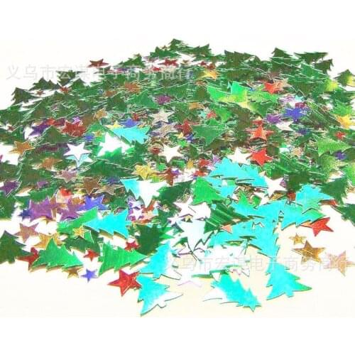 Table Scatter Confetti Christmas Xmas Trees Stars Sprinkle Decorations Party Tableware 1 pack