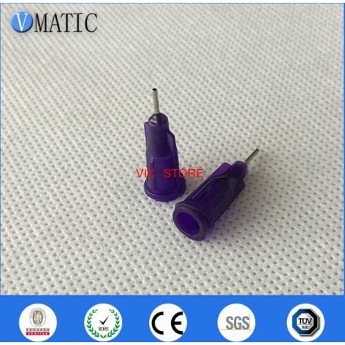 High Quality Recommendation 100Pcs 21G 1/4'' Inch Stainless Steel Tip Dispensing Screw Syringe Needle Tips
