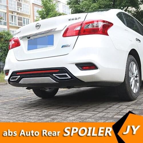 For Nissan Sentra ABS Rear Bumper Diffuser Bumpers Protector For 2016-2018 Sentra Body kit bumper rear lip rear spoiler