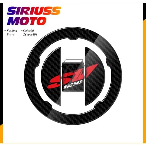 3D Carbon-look Motorcycle Fuel Gas Cap Protector Decals Case for Suzuki SV650 SV650A SV650S SV 650 2003-2009
