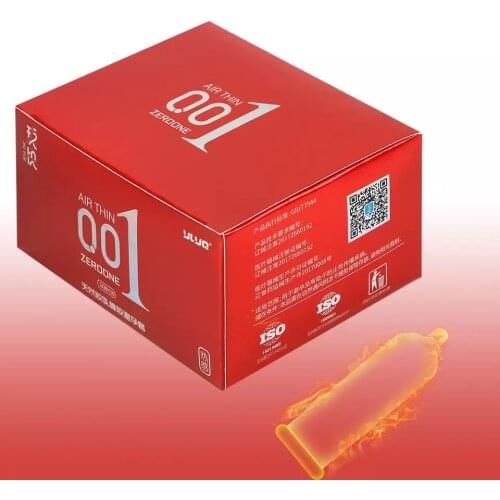 10 PCS OLO 0.01 Ultra Thin Sex Toys for Men Ice Heat Touch Sex Products 10 Pieces/Box Hyaluronic Acids Condoms Natural Latex