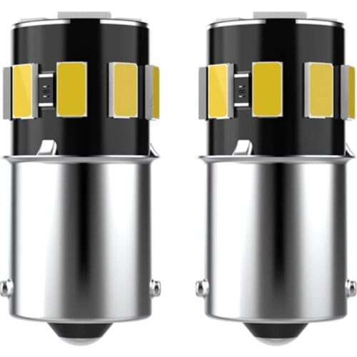 2x White Canbus No Error 1156 P21W LED Bulb for VW Volkswagen Passat B7 2011 2012 2013 2014 led Daytime Running Lights DRL