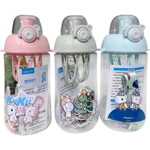 370ML Feeding Kids Toddler Newborn Baby Drink Cups Water Bottles Kids Drinking Sippy A Cup Infantil Drinker Copos with Cup Strap