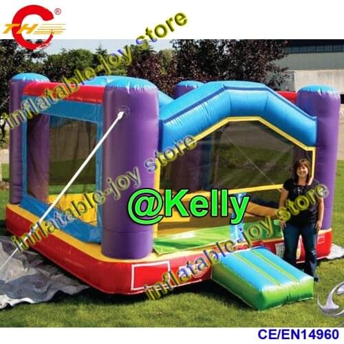 Free air shipping inflatable bouncer, 4x4m inflatable bouncy castle for children, kids air jumper moonwalk, air bouncer house