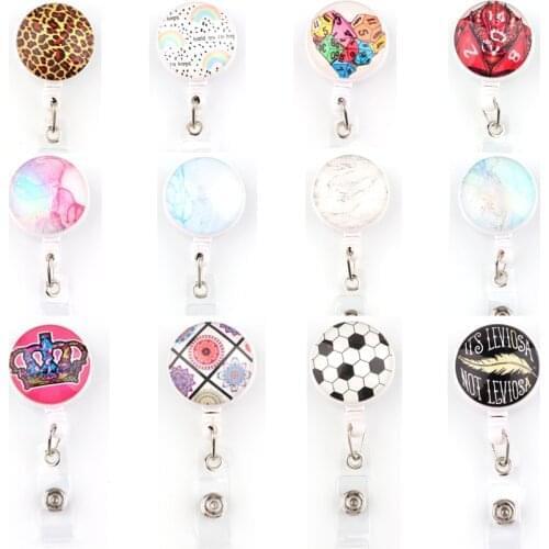 BH1601 Blinghero Creative Rainbow Retractable Badge Reel Nurse Doctor Student Exhibition ID Card Clips Badge Holder Stationery