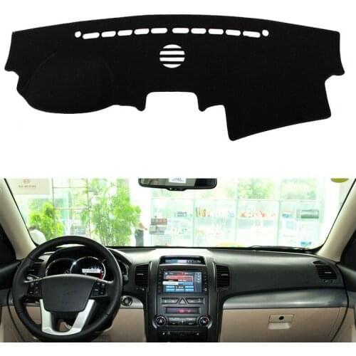 Car Dashboard Cover Mat Pad Anti-UV Sun Shade Instrument Protective Carpet Auto Styling Accessories For Kia Sorento 2009 - 2012