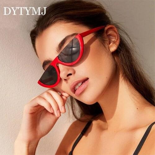 DYTYMJ Punk Half Frame Sunglasses Women/Men Trendy Sunglasses Women Rimless Sun Glasses Women Brand Designer Gafas De Sol Mujer