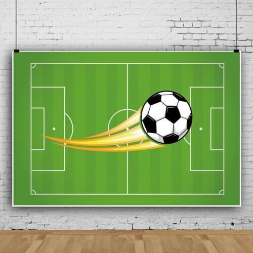 Cartoon Football Match Portrait Photography Background Cloth Boys Like Birthday Party Decors Photo Backdrop Photocall