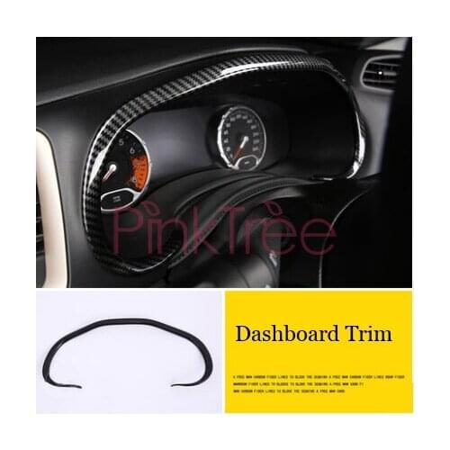 Interior Dashboard Trim For Jeep Renegade 2016 2017 2018 Carbon Fiber Color SUV Styling Accessories