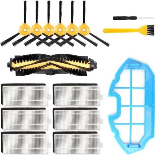 16 Packs Accessories Kit For Ecovacs Deebot N79S N79 Robotic Vacuum Cleaner Filters, Side Brushes,Main Brush, Primary Filter Acc