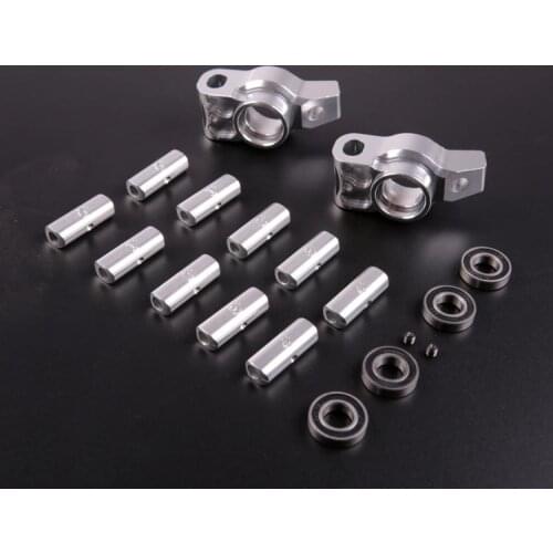 CNC machining full metal angle adjustable rear wheel bearing base set for ROVAN KM HPI BAJA 5B 5T 5SC
