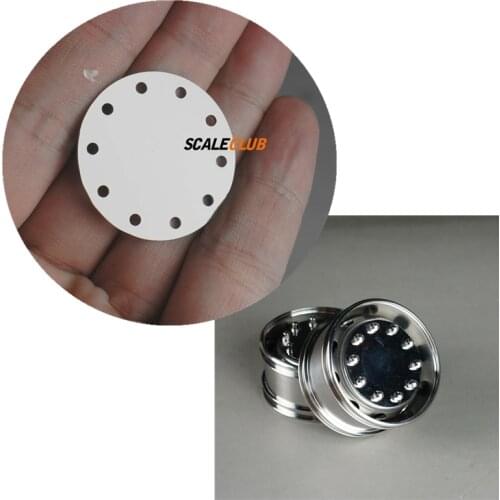 Rc Car Euro Truck Mirror Wheel Hub Cover For 1:14 Scale Model Cars Tamiya Tractor Mercedes Actros MAN TGX SCANIA VOLVO FH16 5636