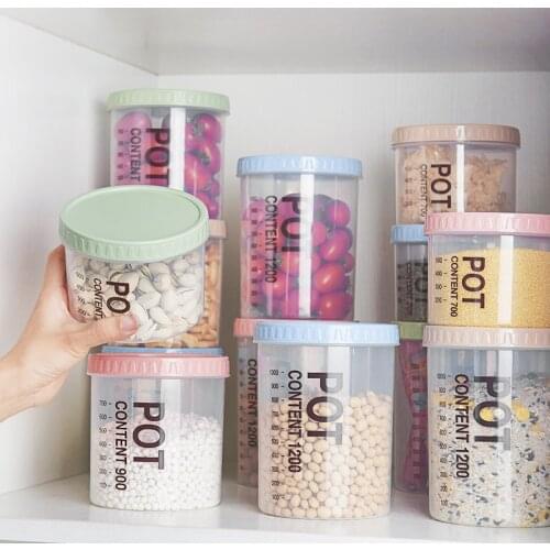 Kitchen Tools Plastic Sealed Cans Home Waterproof Boxes Grain Storage Tanks Snacks Dry Goods Jars Prevent Insects Food Container