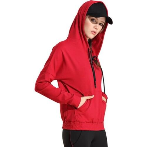 CretKoav Autumn Winter New Women Running Jacket Fitness Loose Half Zipper Long Sleeve hoodie Outdoors Running Sports Jacket