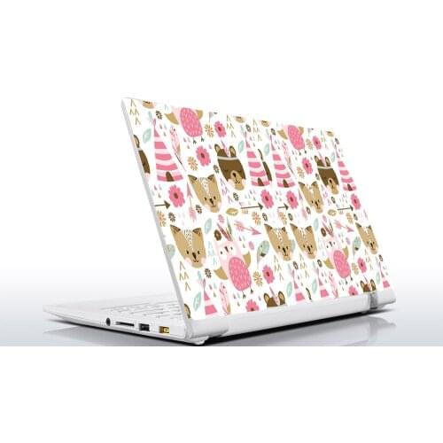Sticker Master pink animals universal laptop skin for 13 14 15 15.6 16 17 19 "inc notebook decal for Mac, dell, Acer, HP, Toshiba, Asus
