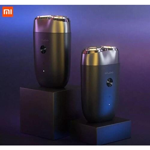 New Xiaomi Olybo Double Head Electric Razor Black High Frequency Low Noise Motor Elastic Ultra Thin Cutter Net 90 Days