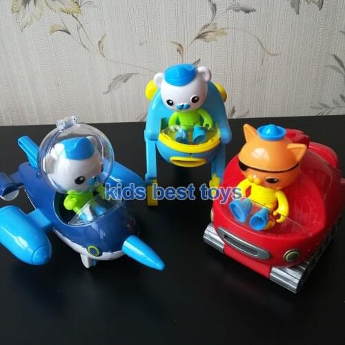 NEW 3 sets Octonauts GUP R D C Boat Ship Model Octonauts Cartoon Figures Hot TV Toys Baby Gift