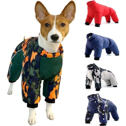 Super Warm Dog Coat Winter Clothes for Small Dogs Chihuahua Reflective Waterproof Fabric Pet Clothing French Bulldog