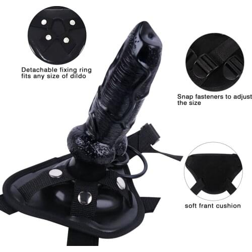 Wholesale black 3 ring dog cock SM animal couples fun simulation wear penis masturbation pull-up supplies