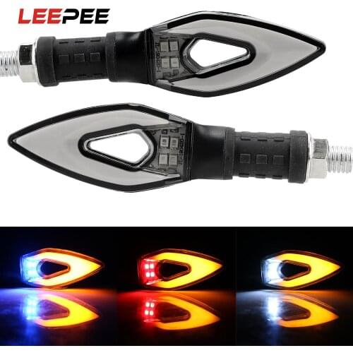 LEEPEE 2Pcs/set Motorcycle Turn Signals Light Turn Indicator Lamp Tail Light Motorbike Accessories Universal