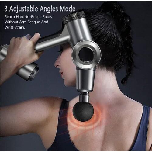 LCD Display Massage Gun Professional Deep Muscle Massager Pain Relief Body Relaxation Fascial Gun Fitness