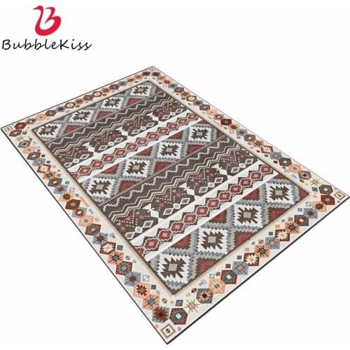 Bubble Kiss Non-slip and Waterproof Bedroom Decor European Geometric Pattern Carpet Floor Mat Nordic Decoration Home Baby