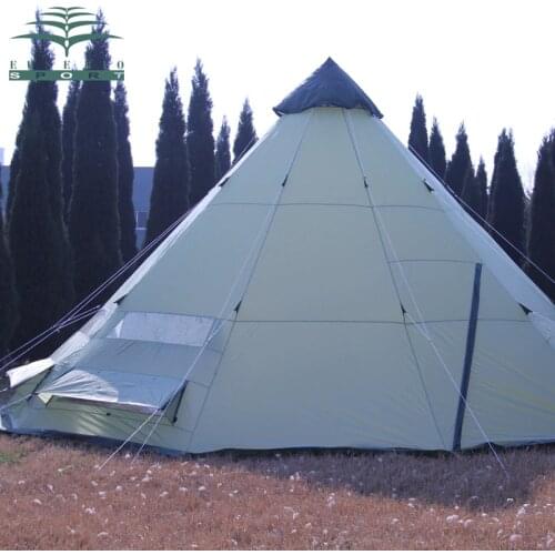 Luxury Large Indian singler layer 10persons outdoor camping tent with waterproof and anti-wind traveling tent in good quality