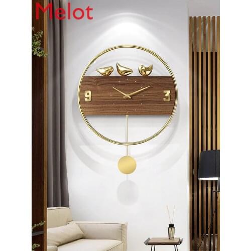Modern Light Luxury Wall Clock Creative Unique Watch Living Room Home Fashion Art Decoration Wall Clock