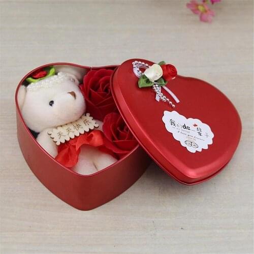 Dry Rose Petals Soap Bath Non-toxic Artificial Flowers Body Soap Replacement Cleaning Tool For Weddings Valentines Day Birthday