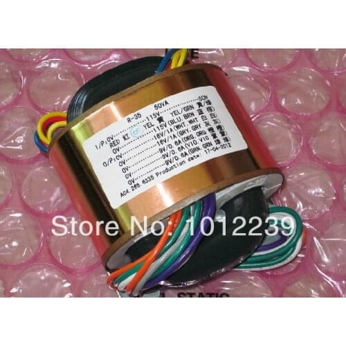 R -Core transformer 50W / 16V X2+9V X3 power supply transformer / tubes / 115V-230V International Voltage