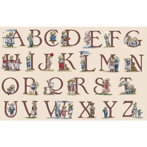 Yesterday letter group picture patterns Counted Cross Stitch 11CT 14CT DIY Chinese Cross Stitch Kits Embroidery Needlework Sets