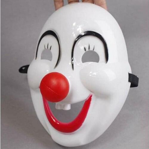 1Pcs Crazed Red Nose Clown Mask Dress Circus Troupe Party Horror Halloween Scary Fancy Maskcosplay Accessrose accessories