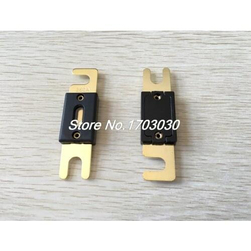 30 pcs Gold Plated Fuse 250A 250 AMP for Auto Car Boat Truck Audio 80x20mm