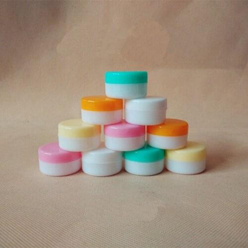 5G Plastic Facial Cream Jar Cosmetic Container Small Sample Bottle Empty DIY Makeup Refillable Box Eye Cream Jar Unguent Box