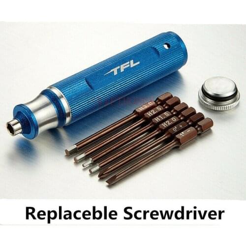 6-in-1 Replaceable Head Screwdriver 1.5/2.0/2.5/3.0/ Tool Kits for RC Models