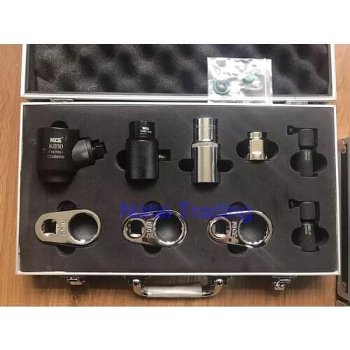 Common rail injector disassemble for Cummins dismantling tool kits, diesel injector oil collector, injector clamp repair tool