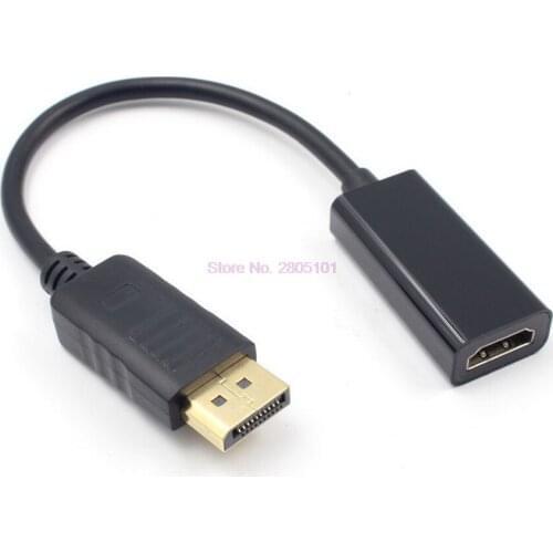 Dhl or fedex 200pcs For Laptop PC Male To Female DP to HDMI Cable Display Port to 1080P HDMI Adapter Converter