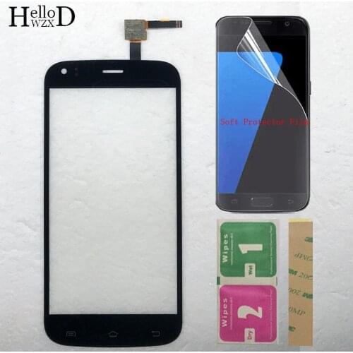 Digitizer Panel Front Glass For Jinga Basco L3 Touch Screen Front Glass TouchScreen + Protector Film