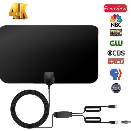 Mini Digital TV HDTV antenna with amplifier PP bag 120g