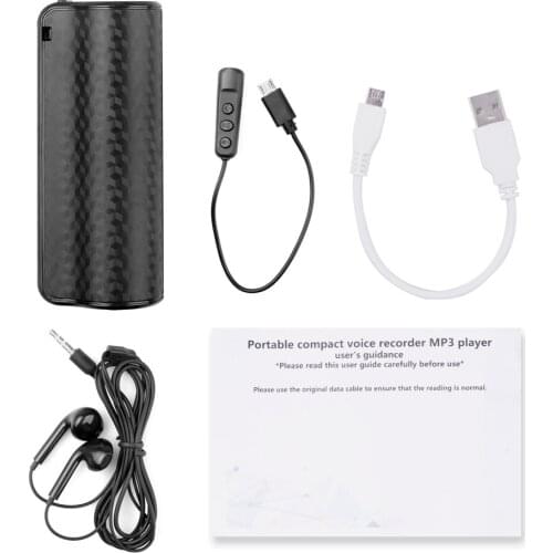 Mini portable USB voice recorder audio recorder digital voice activated 8GB 16GB 32GB Mp3 player recording for meetings