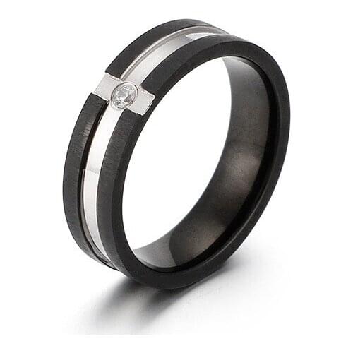 New Korean fashion stainless steel ring frosted single ring unisex
