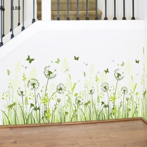 Dandelion baseboard sticker waterproof children classrooms removable mural wall stickers home decoration PVC kid decoration gift