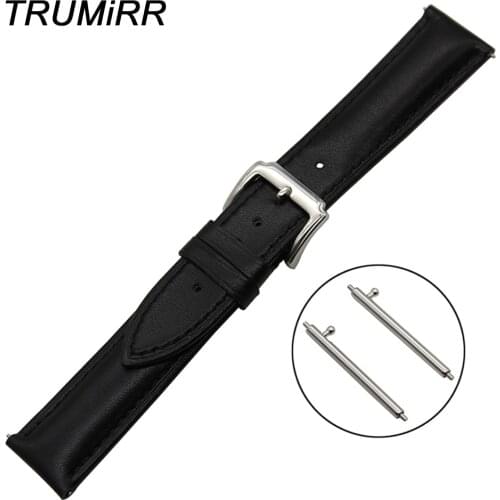 22mm Quick Release Watch Band for Samsung Gear 2 R380 Neo R381 Live R382 Moto 360 2 46mm Genuine Leather Strap Wrist Bracelet