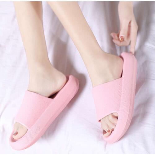 Flip Flops With Heels Funny Sandals Ladies 2021 Design Platform Shoes Woman Casual Leather Slipper Men Middle-Aged Tennis Kid
