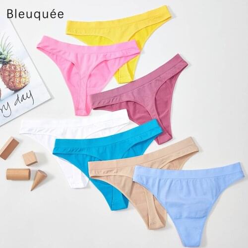 Sexy Lingerie Womens Cotton G-String Thong Panties String Underwear Women Briefs Pants Intimate Ladies Low-Rise 1 piece